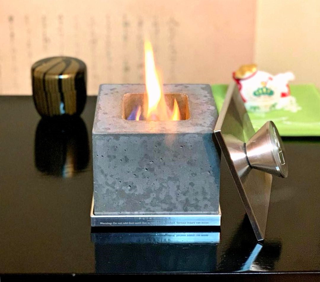 【焚き火】晩酌に癒しを~フリッカーファイヤー角型 FLIKRFIRE 炎と暮らす 焚き火 キャンプ:平日発送 角型セット